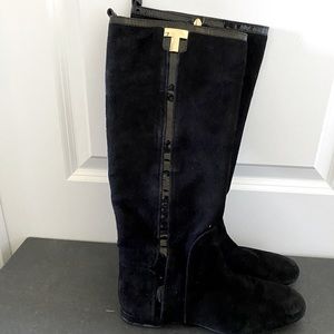 Black Suede Tori Burch Boots size 6.5